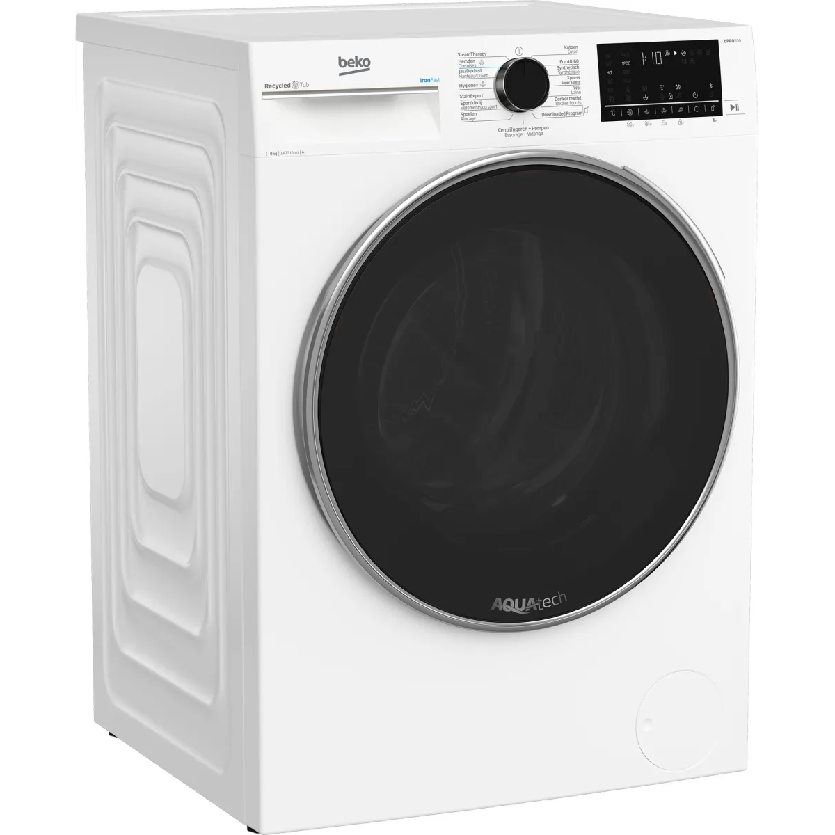 Beko B5WT5941082W wasmachine Voorbelading 9 kg 1400 RPM Wit - Image 3 beko b5wt5941082w wasmachine voorbelading 9 kg 1400 rpm wit - image 3
