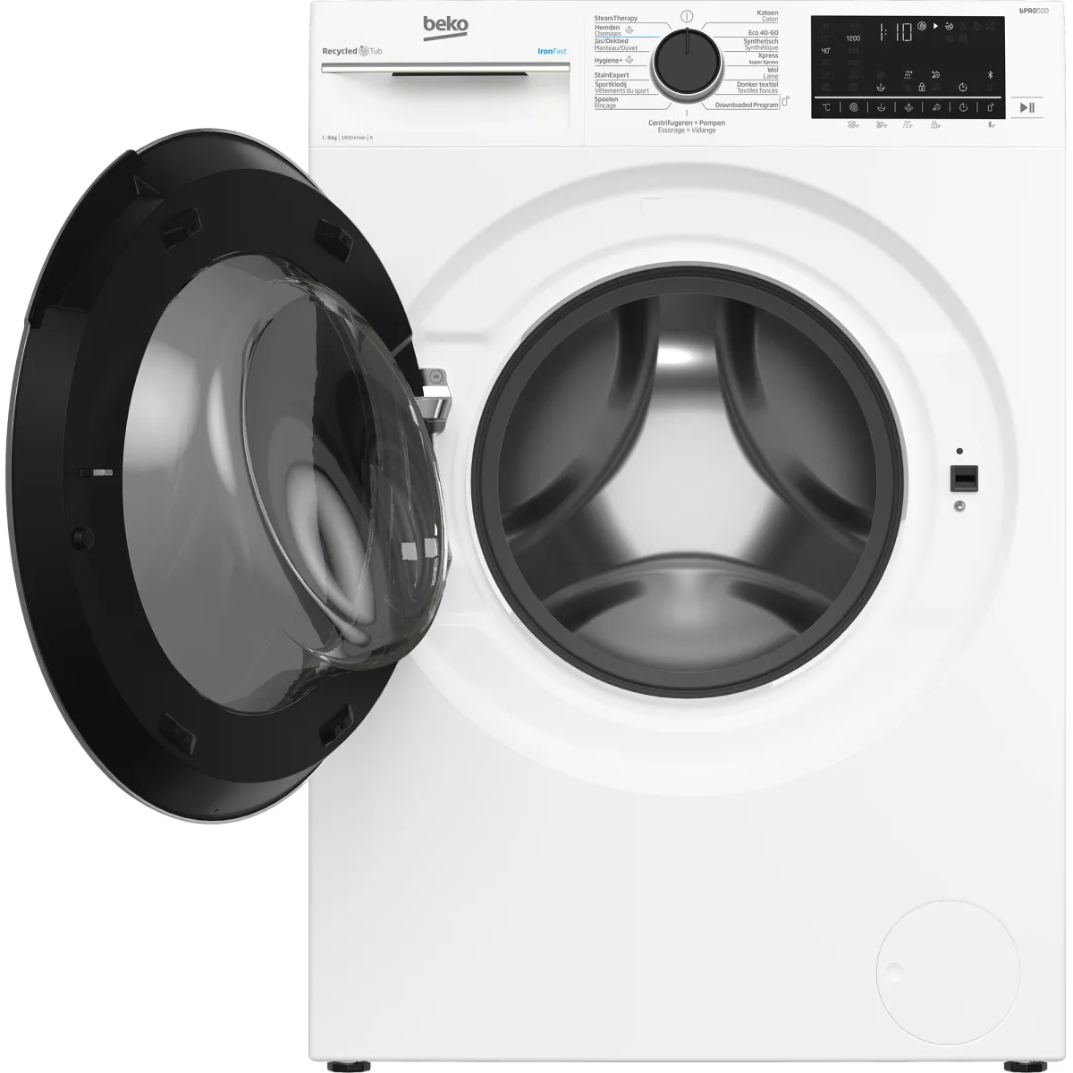 Beko B5WT5941082W wasmachine Voorbelading 9 kg 1400 RPM Wit - Image 4 beko b5wt5941082w wasmachine voorbelading 9 kg 1400 rpm wit - image 4