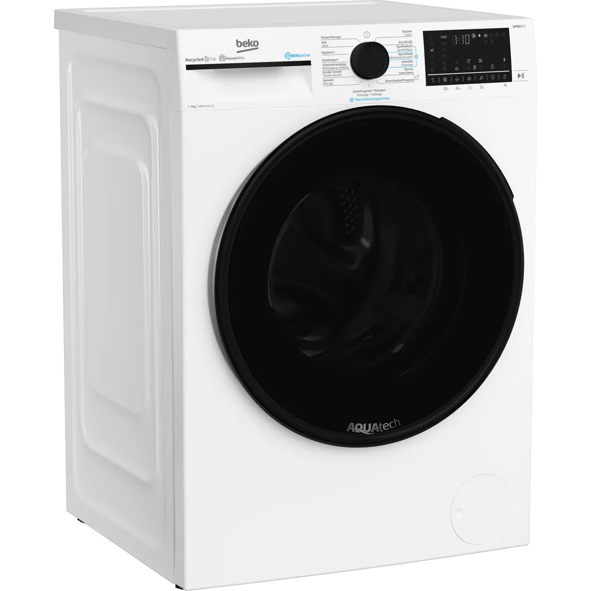 Beko B5WT594189W wasmachine Voorbelading 9 kg 1400 RPM Wit - Image 3 beko b5wt594189w wasmachine voorbelading 9 kg 1400 rpm wit - image 3