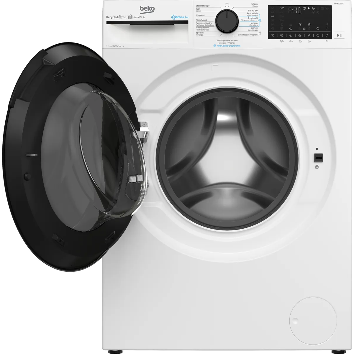 Beko B5WT594189W wasmachine Voorbelading 9 kg 1400 RPM Wit - Image 4 beko b5wt594189w wasmachine voorbelading 9 kg 1400 rpm wit - image 4