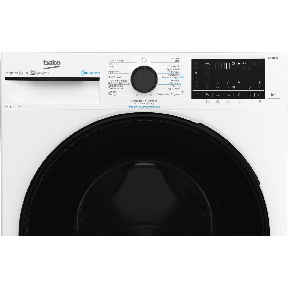 Beko B5WT594189W wasmachine Voorbelading 9 kg 1400 RPM Wit - Image 5 beko b5wt594189w wasmachine voorbelading 9 kg 1400 rpm wit - image 5