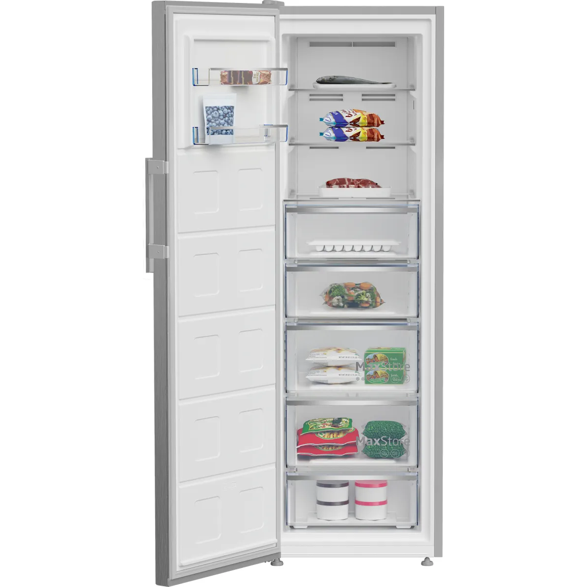 beko b7rmfne315xp diepvriezer vrieskast vrijstaand 286 l d roestvrijstaal - image 4