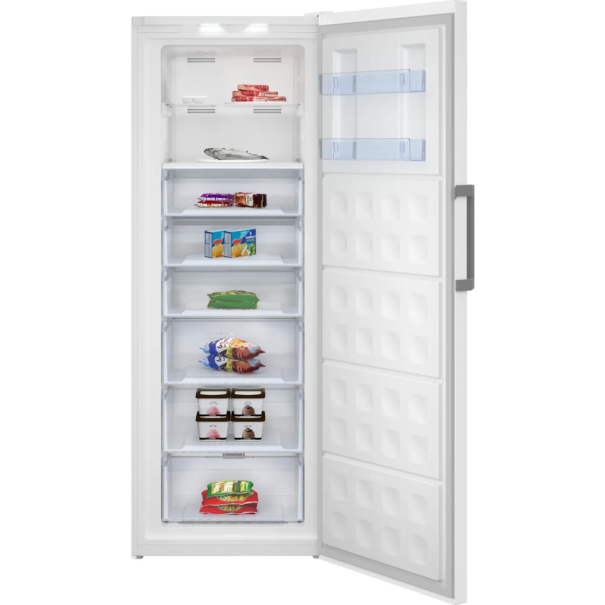 beko rfne448e55w diepvriezer vrieskast vrijstaand 404 l c wit - image 3