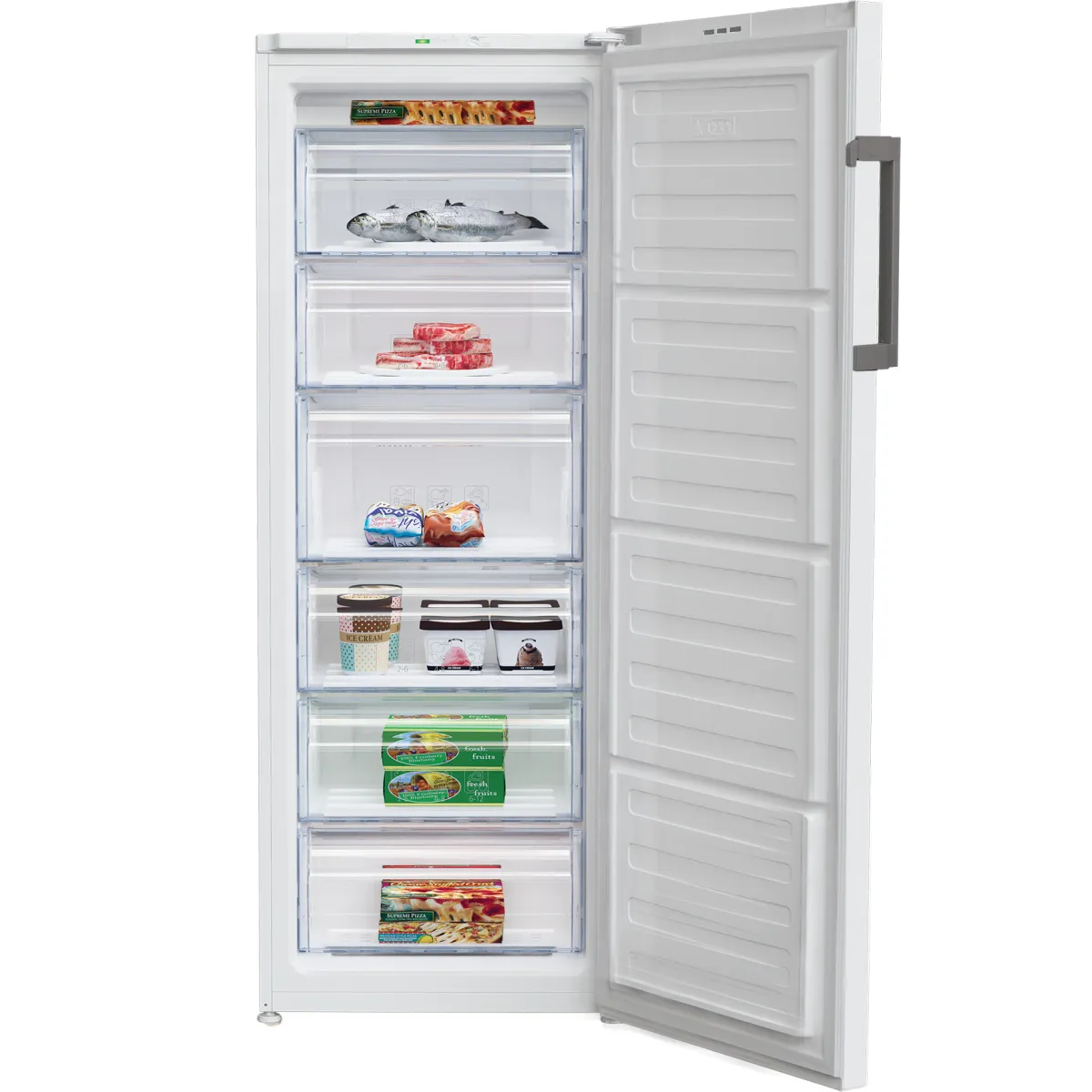 beko rfsa240m43wn diepvriezer vrieskast vrijstaand 215 l e wit - image 4