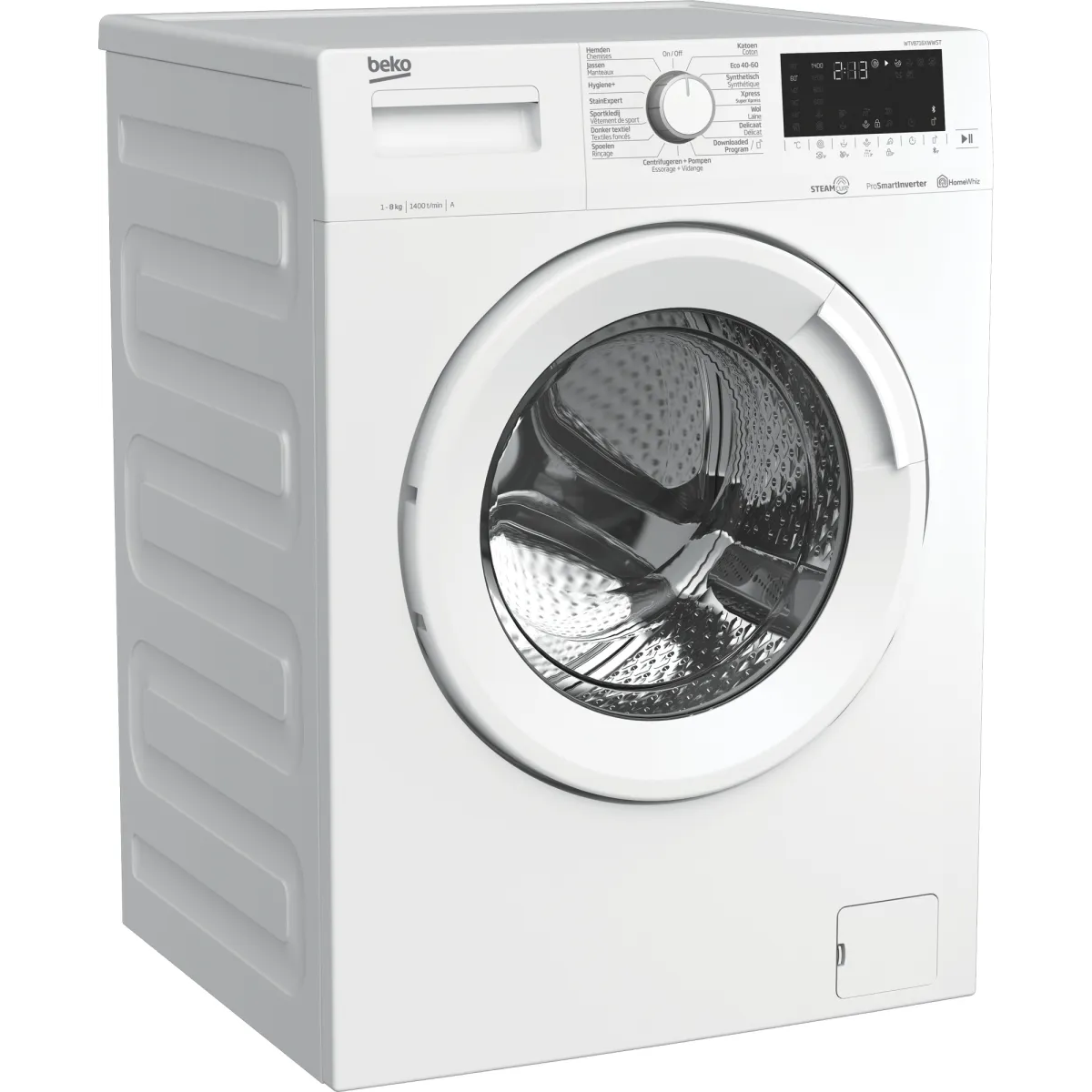 Beko WTV8716XWWST wasmachine Voorbelading 8 kg 1400 RPM Wit - Image 3 beko wtv8716xwwst wasmachine voorbelading 8 kg 1400 rpm wit - image 3