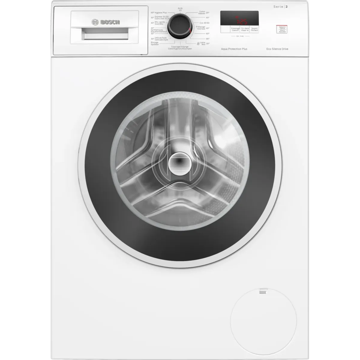 Bosch Serie 2 WGE02407FG wasmachine Voorbelading 7 kg 1400 RPM Wit - Image 2 bosch serie 2 wge02407fg wasmachine voorbelading 7 kg 1400 rpm wit - image 2