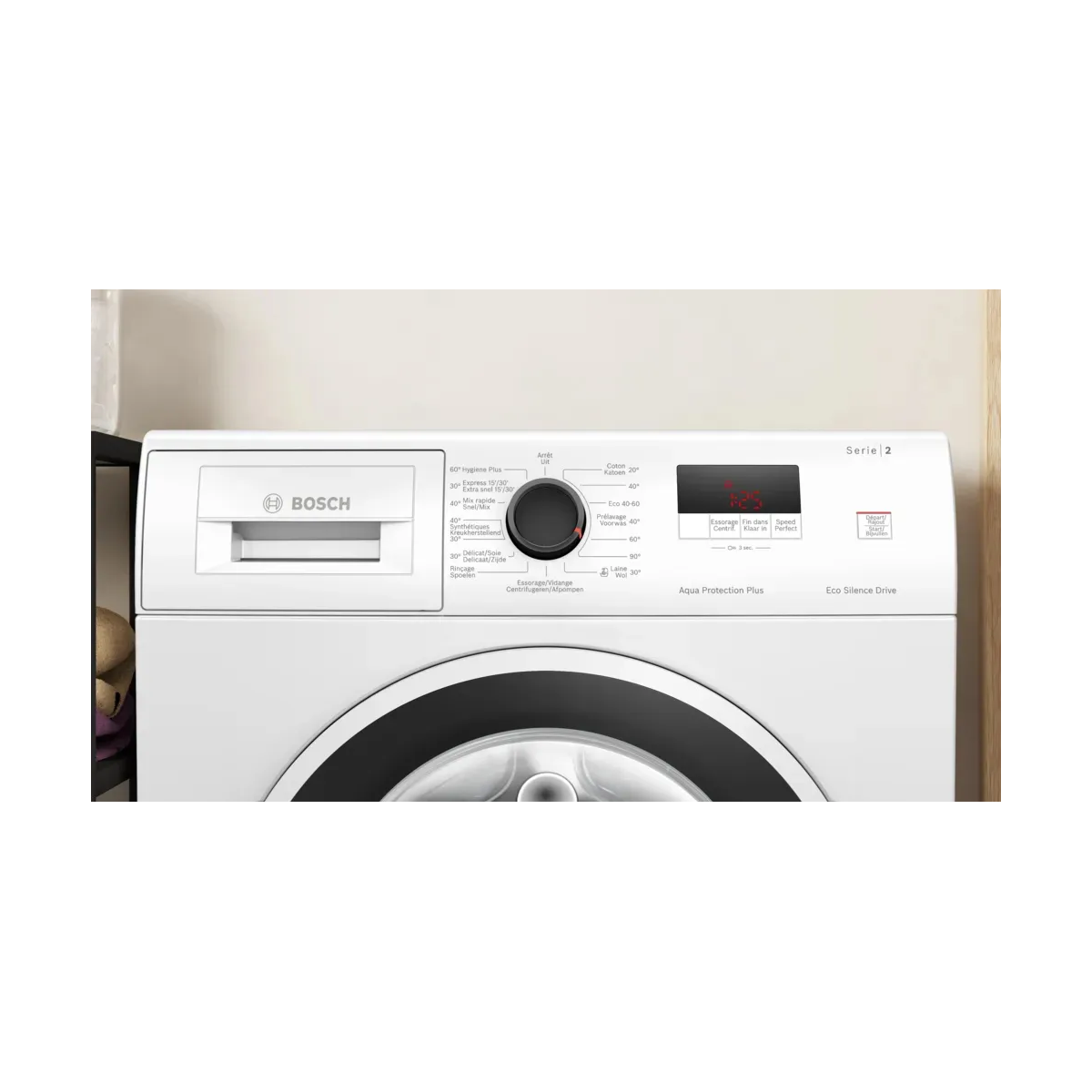 Bosch Serie 2 WGE02407FG wasmachine Voorbelading 7 kg 1400 RPM Wit - Image 3 bosch serie 2 wge02407fg wasmachine voorbelading 7 kg 1400 rpm wit - image 3