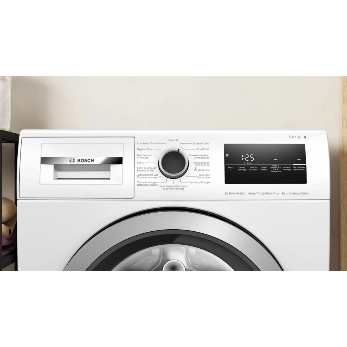 Bosch Serie 4 WAN2827BFG wasmachine Voorbelading 9 kg 1400 RPM Wit - Image 3 bosch serie 4 wan2827bfg wasmachine voorbelading 9 kg 1400 rpm wit - image 3