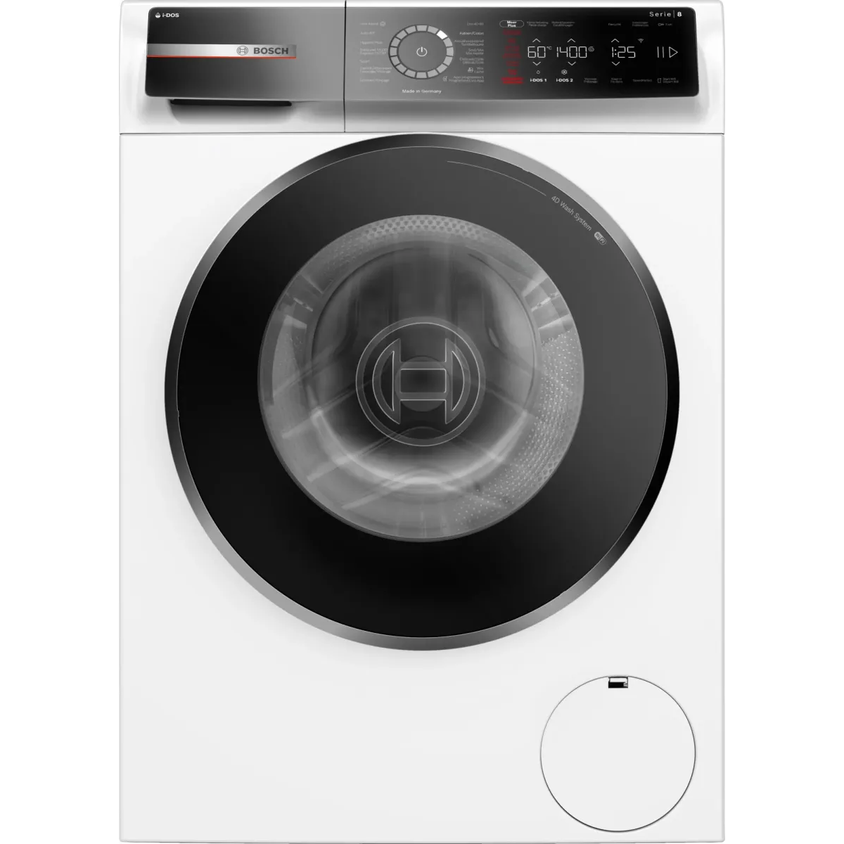 Bosch Serie 8 WGB244A4FG wasmachine Voorbelading 9 kg 1400 RPM Wit - Main Image bosch serie 8 wgb244a4fg wasmachine voorbelading 9 kg 1400 rpm wit - main image