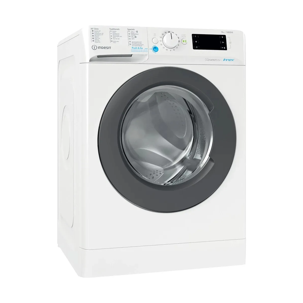 indesit bwebe 91496x wk n wasmachine voorbelading 9 kg 1400 rpm wit - image 3