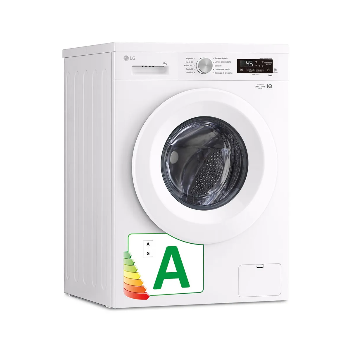 LG F4X1008NWH wasmachine Voorbelading 8 kg 1400 RPM Wit - Image 3 lg f4x1008nwh wasmachine voorbelading 8 kg 1400 rpm wit - image 3