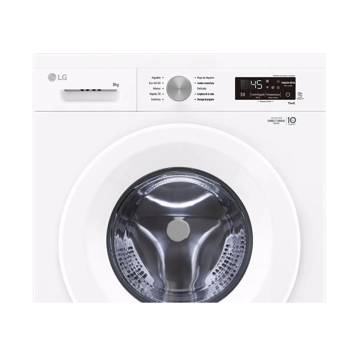 LG F4X1008NWH wasmachine Voorbelading 8 kg 1400 RPM Wit - Image 5 lg f4x1008nwh wasmachine voorbelading 8 kg 1400 rpm wit - image 5