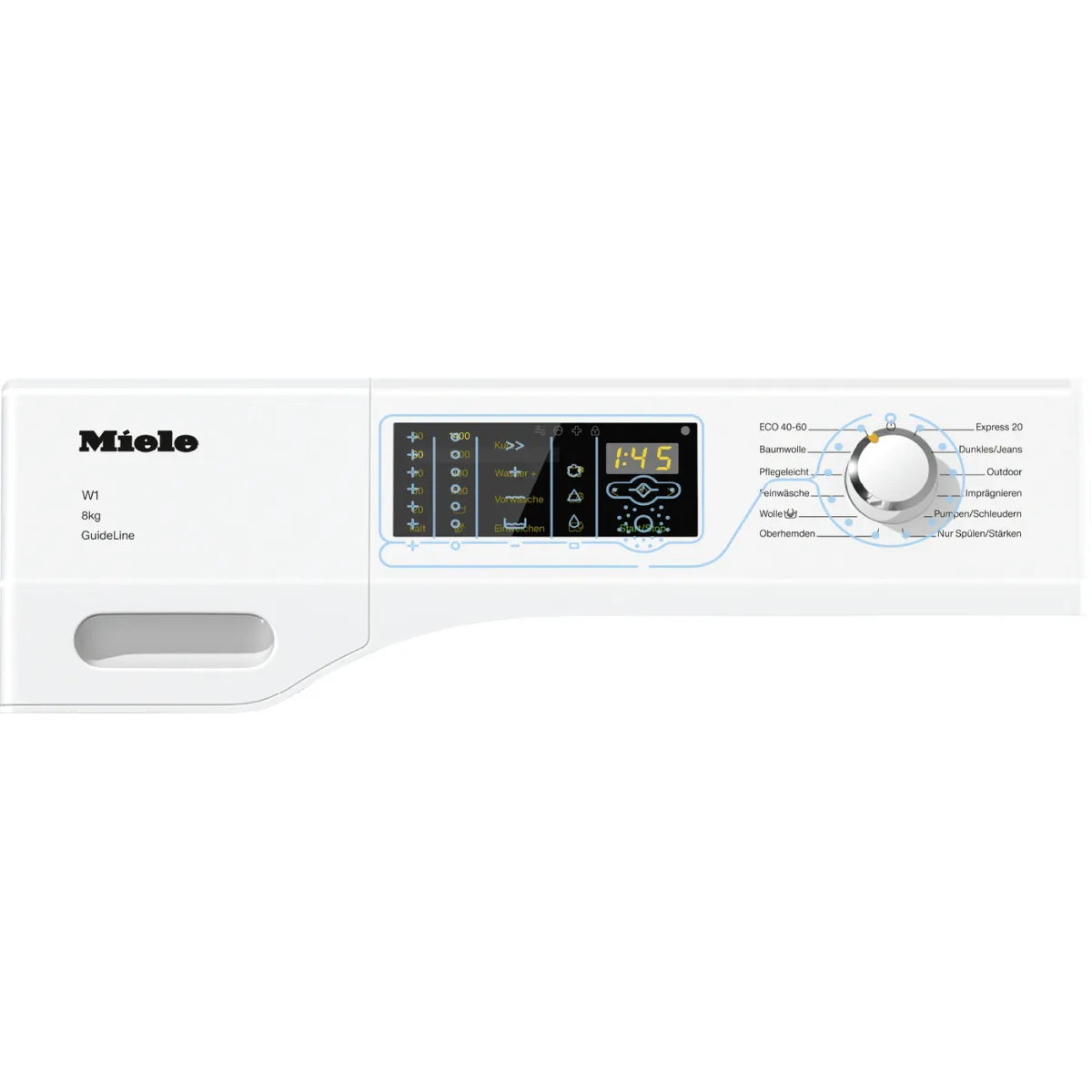 Miele WDD131 WPS GuideLine wasmachine Voorbelading 8 kg 1400 RPM Wit - Image 3 miele wdd131 wps guideline wasmachine voorbelading 8 kg 1400 rpm wit - image 3