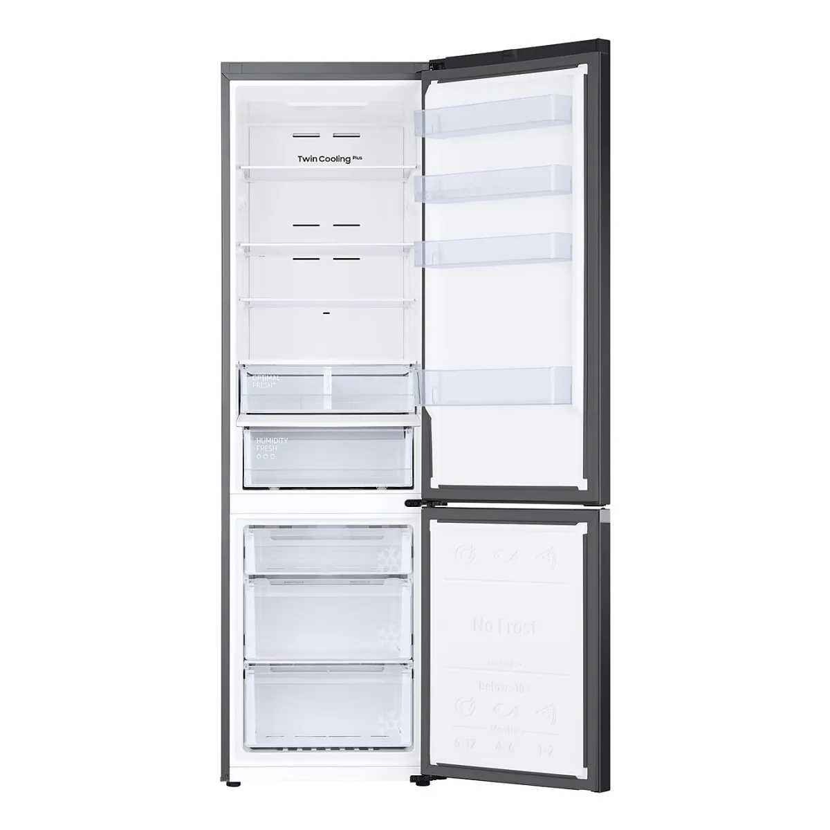 samsung rb38t607bb1/ef koel-vriescombinatie vrijstaand b zwart - image 4