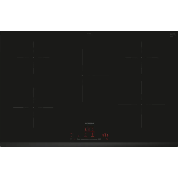 Siemens iQ100 EH831HVB1E kookplaat Zwart Ingebouwd 80 cm Inductiekookplaat zones 5 zone(s) - Main Image