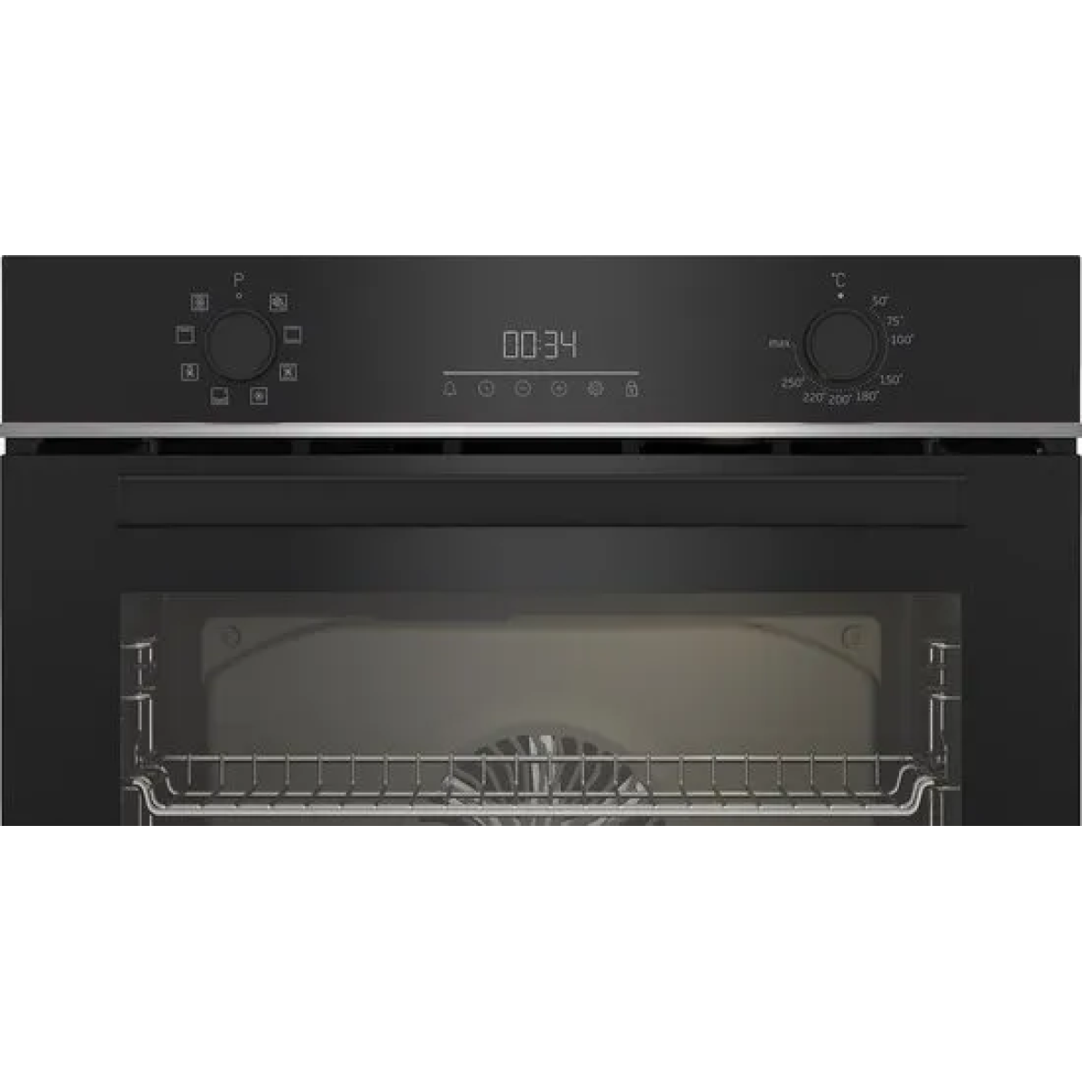 beko b300 bbir13300xc oven 72 l zwart, roestvrijstaal