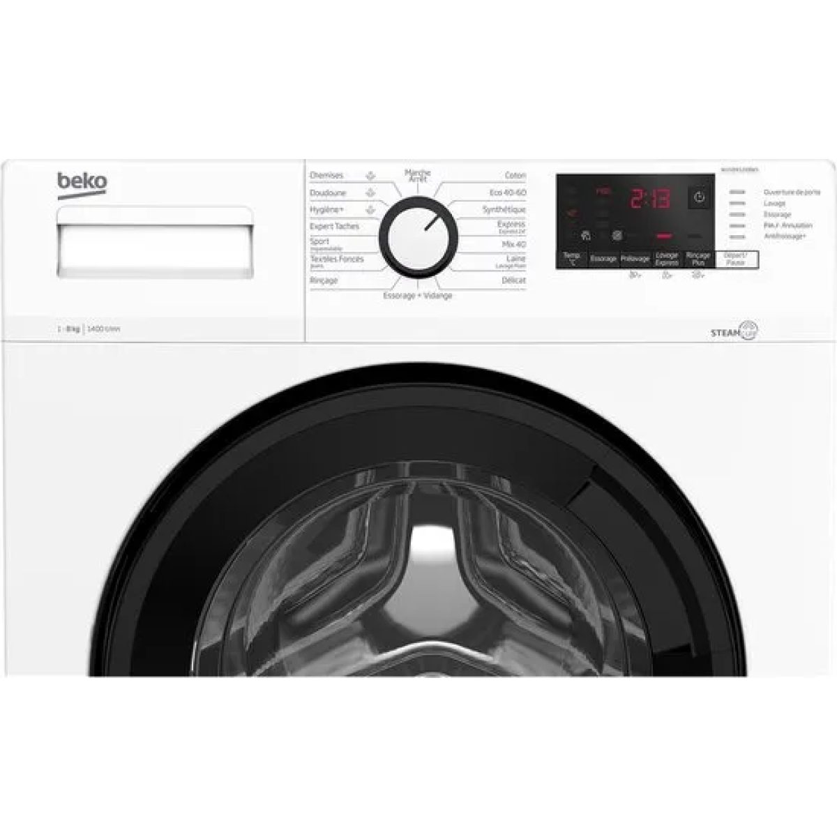 beko wuv8412xbws wasmachine 8kg 1400t/m - c