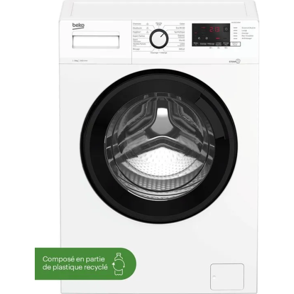 BEKO WUV8412XBWS Wasmachine 8kg 1400t/m - C