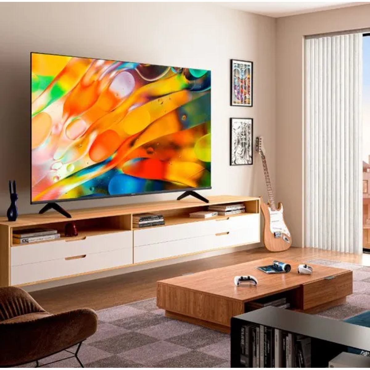 hisense 75e79kq tv 190,5 cm (75") 4k ultra hd smart tv wifi zwart 300 cd/m²