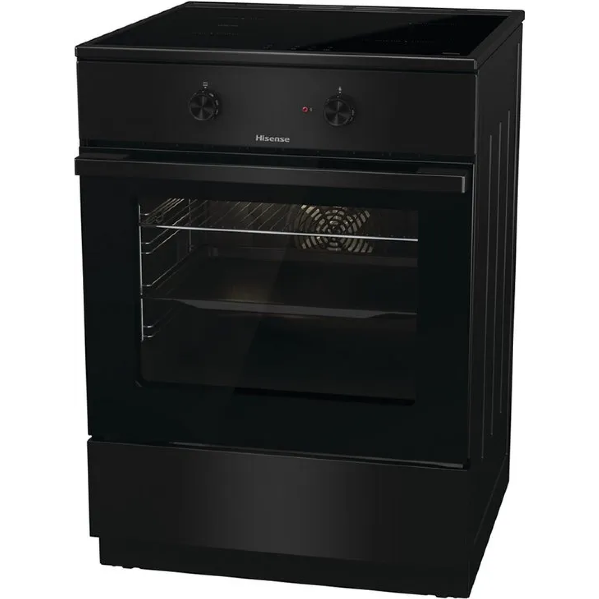 hisense heit6a40bg fornuis met inductie kookplaat - a - zwart