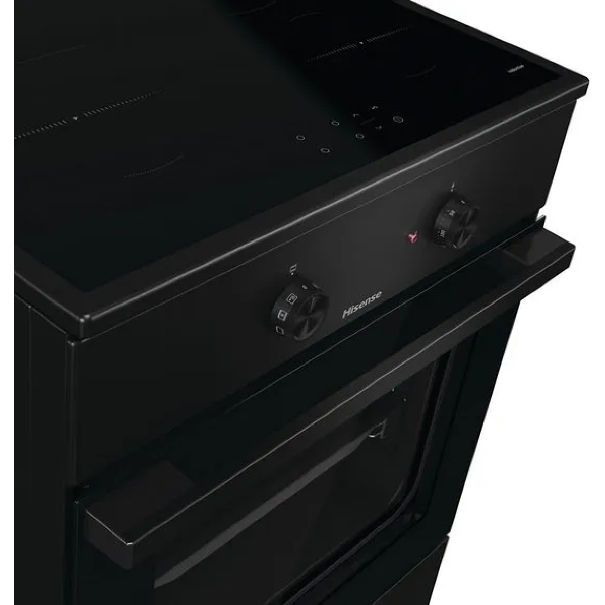hisense heit6a40bg fornuis met inductie kookplaat - a - zwart