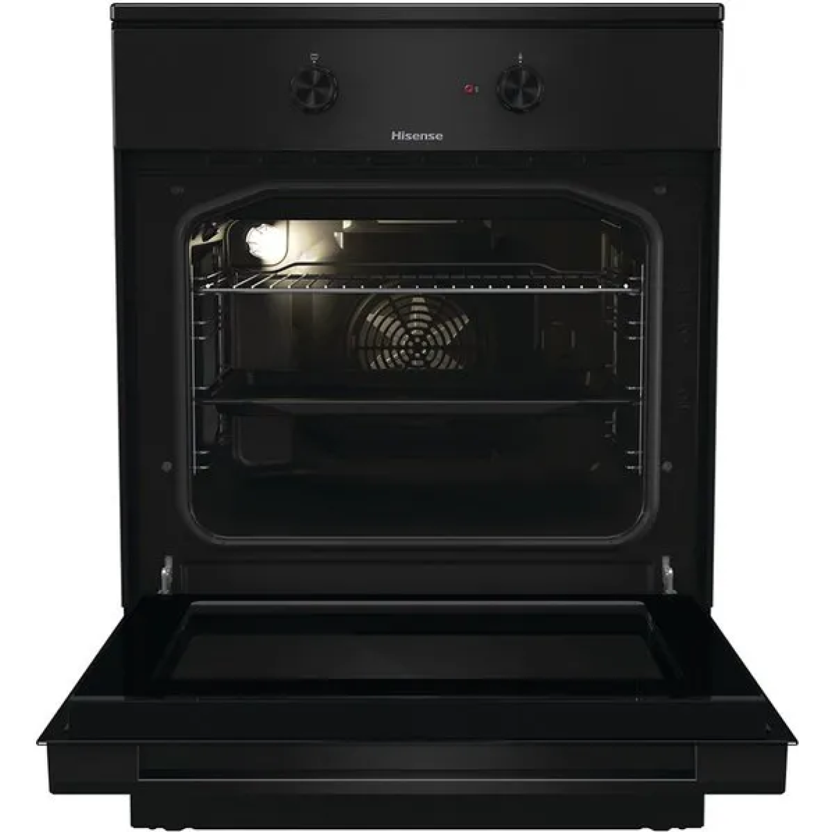 hisense heit6a40bg fornuis met inductie kookplaat - a - zwart