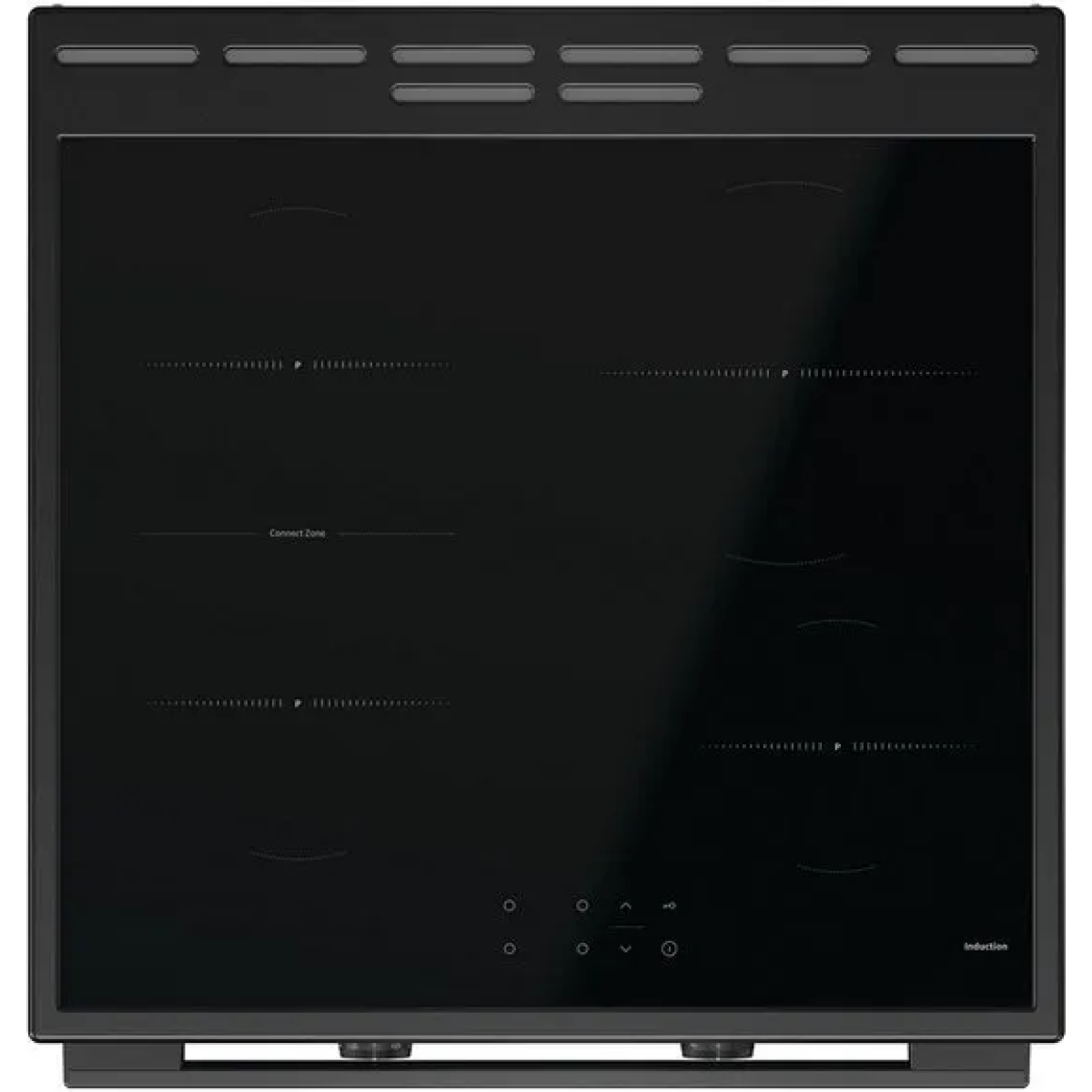 hisense heit6a40bg fornuis met inductie kookplaat - a - zwart