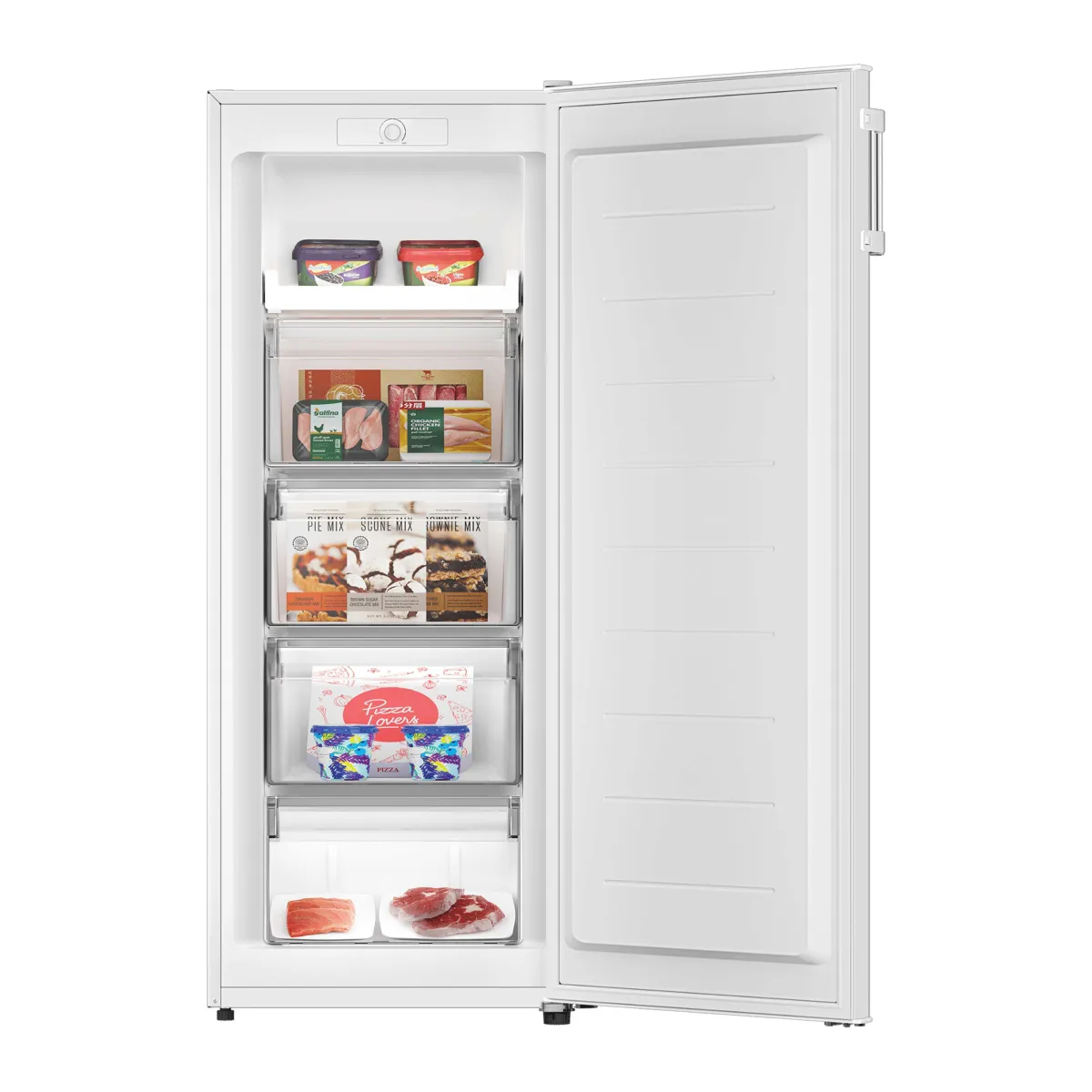 hoover houqs 513ewh vrieskast vrijstaand 163 l e wit