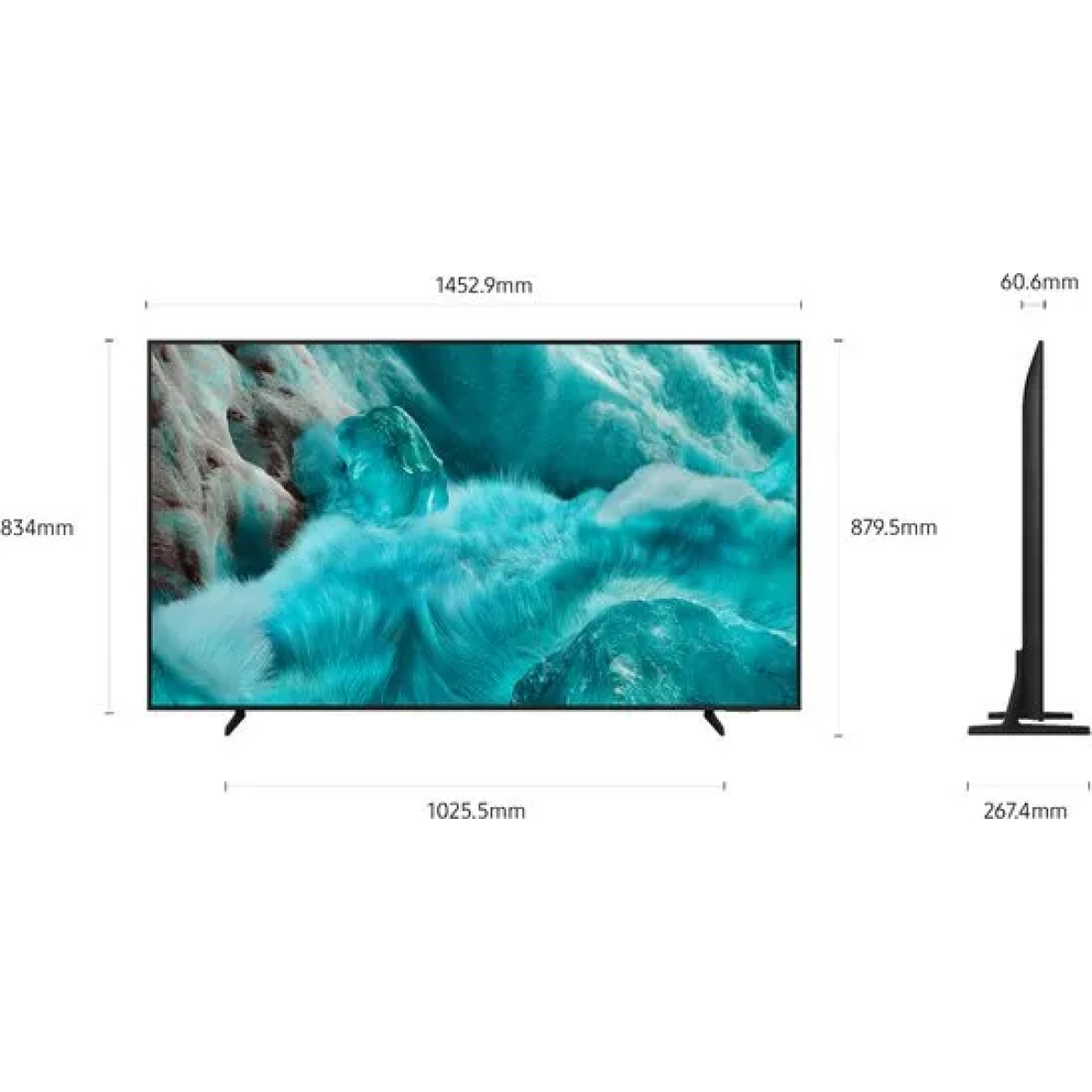 samsung tq65q7f4au 165,1 cm (65") 4k ultra hd smart tv wifi zwart