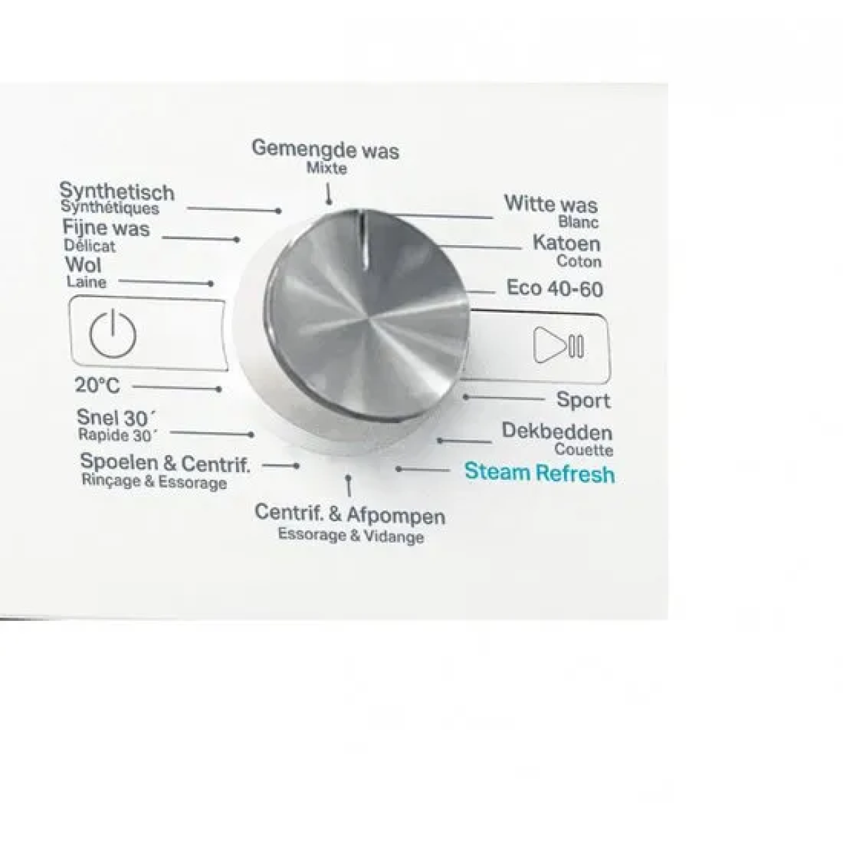 whirlpool ffb9469wvee - wasmachine - freshcare+ steam - 9 kg - wit - 1400 tpm