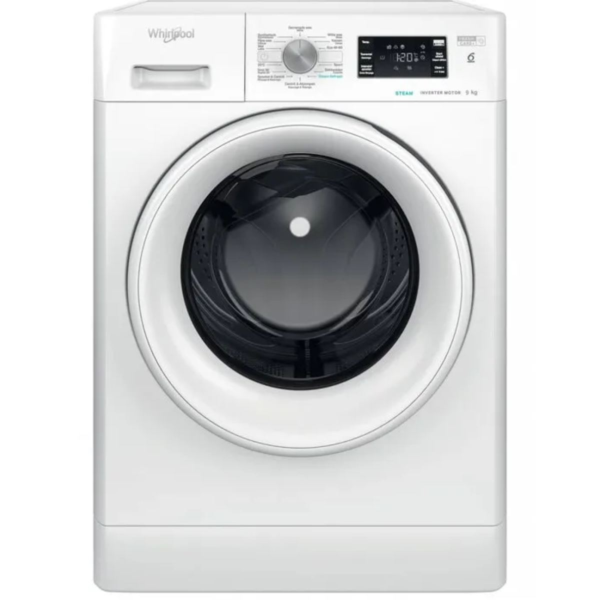 whirlpool ffb9469wvee - wasmachine - freshcare+ steam - 9 kg - wit - 1400 tpm