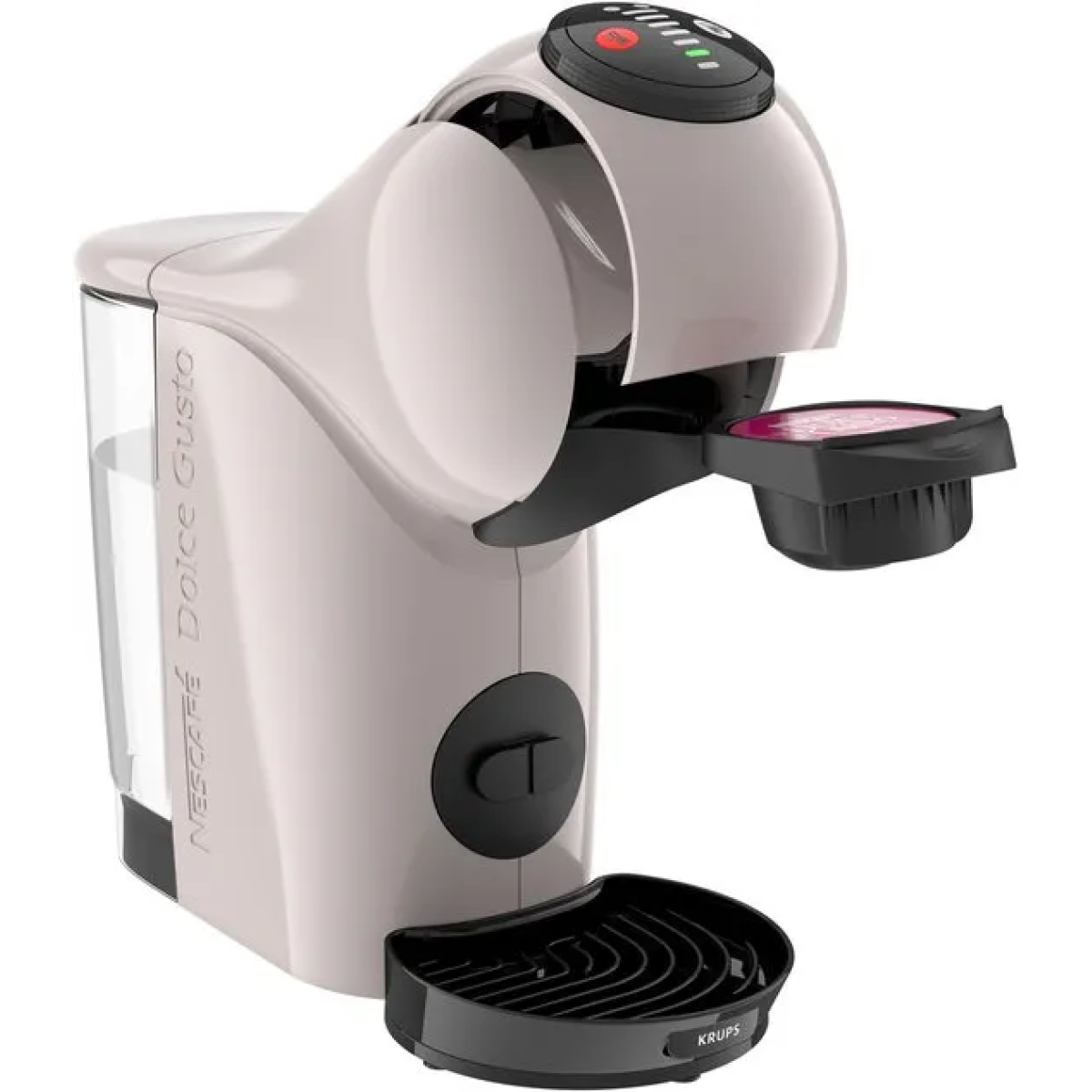 Krups NESCAFÉ Dolce Gusto Genio S KP243A - Koffiecupmachine - Basic Taupe - Automatische Stop - Eenvoudig Personaliseren - Met XL-functie - Voor Dolce Gusto Cups krups nescafé dolce gusto genio s kp243a - koffiecupmachine - basic taupe - automatische stop - eenvoudig personaliseren - met xl-functie - voor dolce gusto cups