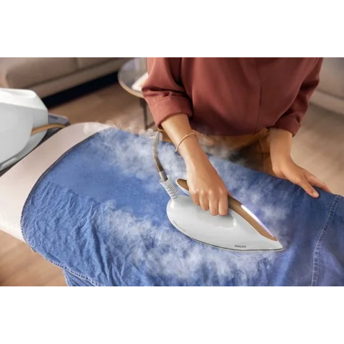 philips perfect care 7000 series psg7040/10 - stoomgenerator - 1.8l watertank - wit / goud