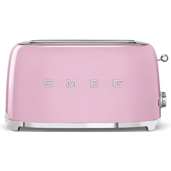 SMEG TSF02PKEU - Broodrooster - Roze - 2x4 - 1500W - 6 niveaus