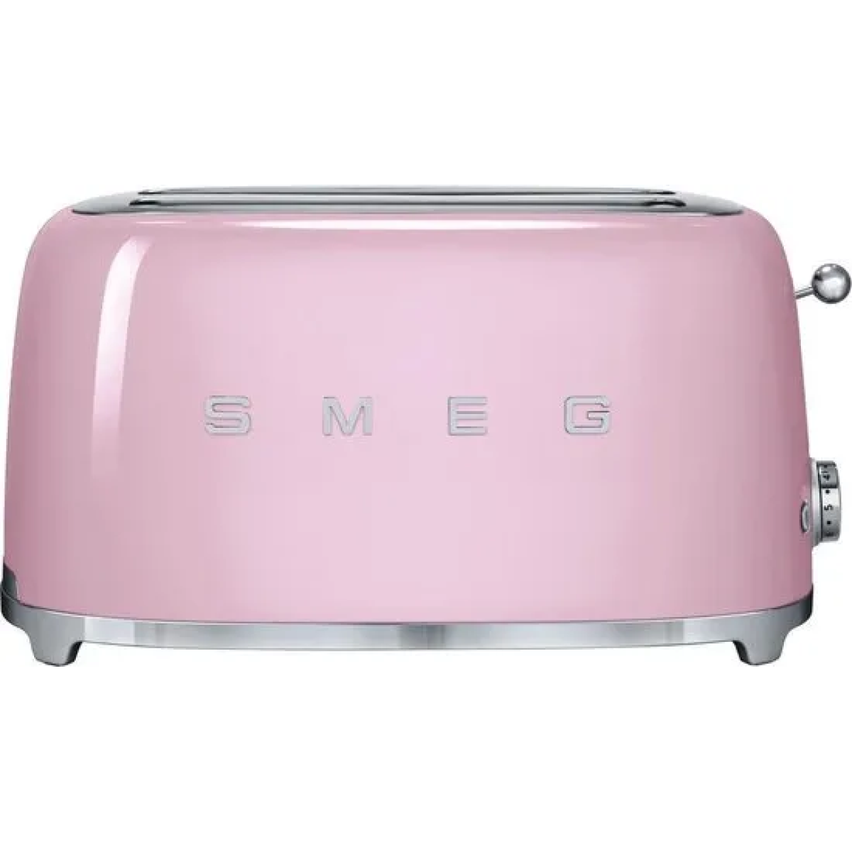 smeg tsf02pkeu - broodrooster - roze - 2x4 - 1500w - 6 niveaus