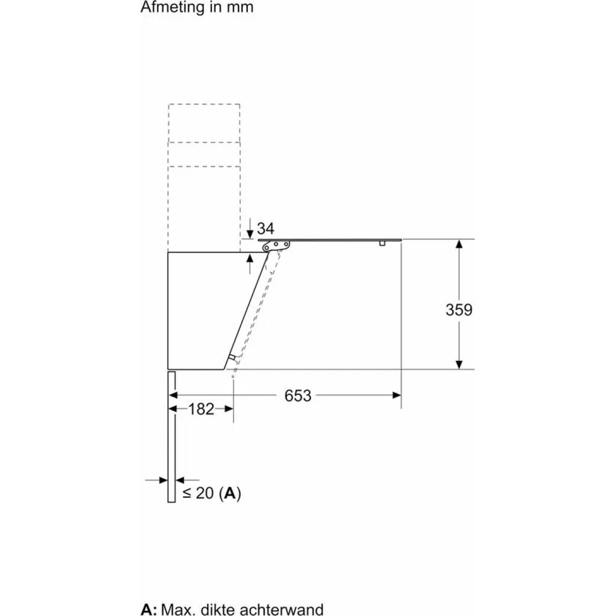 bosch dwk85dk60 - serie 2 - afzuigkap - wandshouwkap - 80 cm - motor met laag geluidsniveau - ledverlichting - zwart