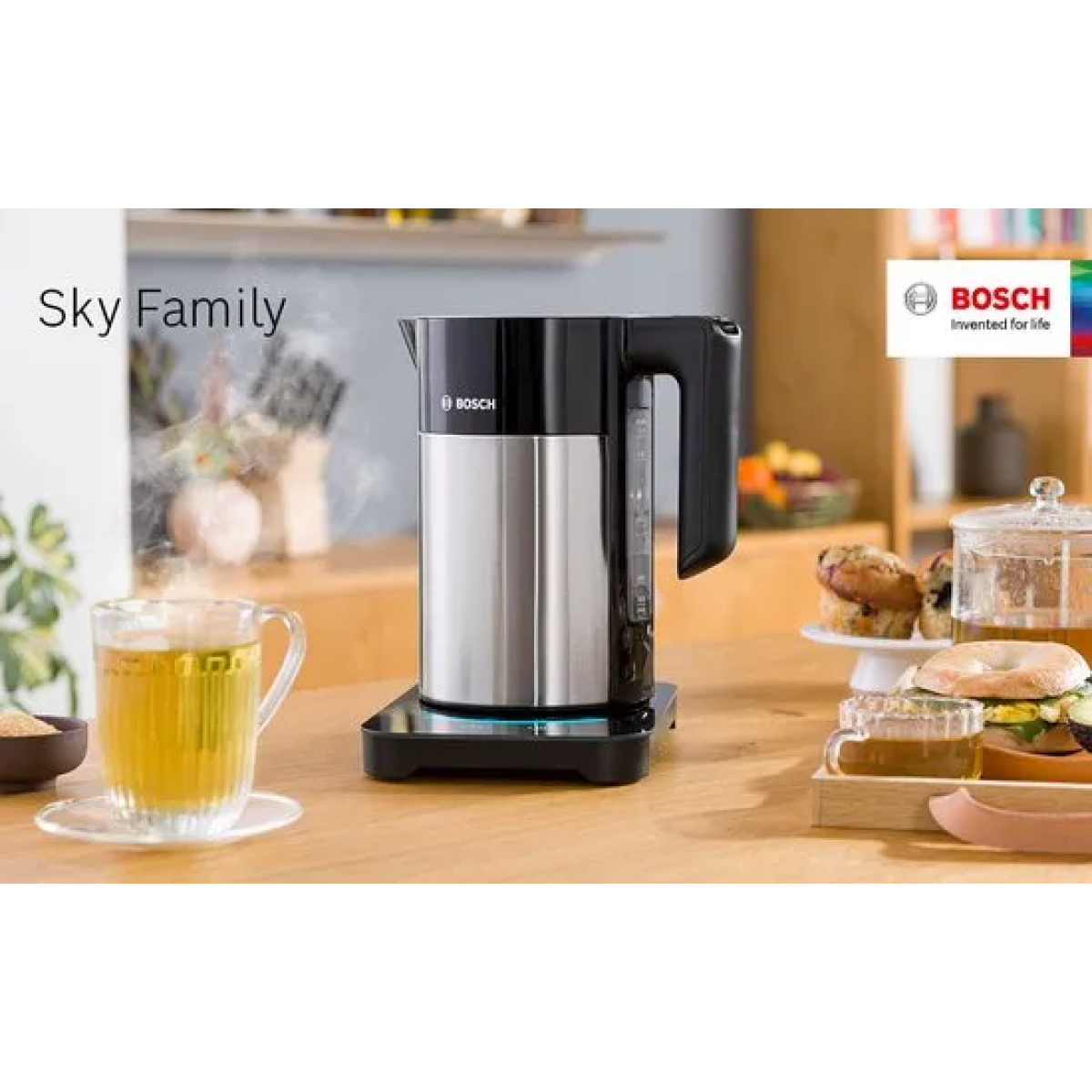 bosch twk7203 - waterkoker - zwart/rvs