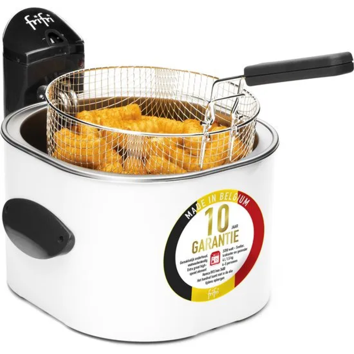 frifri 1528 - frituurpan - friteuse - 4 liter - koude zone - 3200 watt - 1,5 kg friet - 10 jaar garantie
