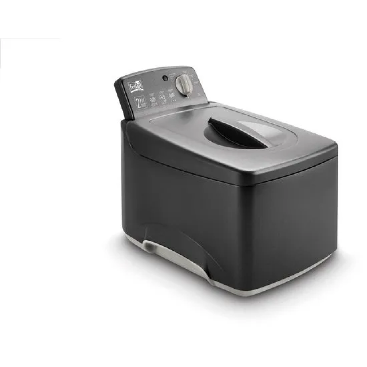 fritel frituurpan - turbo sf® 4176 - frietketel met antistofdeksel - friteuse voor olie + vast vet - 2-4 pers. frituurketel - 2300w - 3l - mat zwart