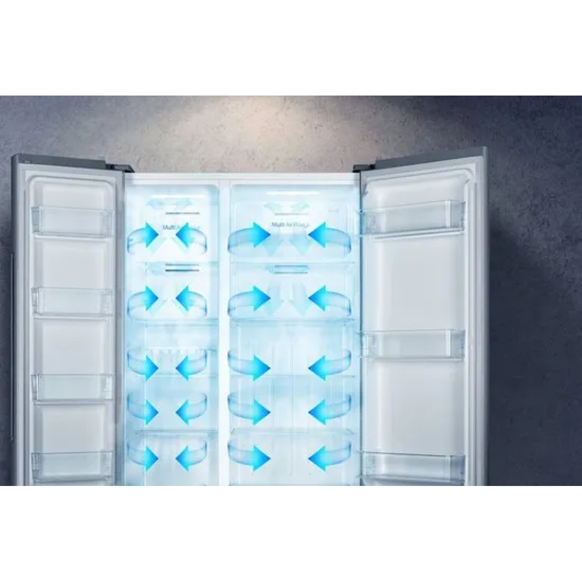 hisense rs677n4bid - amerikaanse koelkast rvs