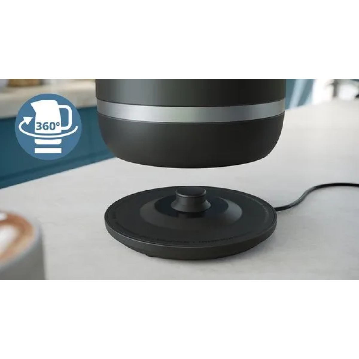 philips versuni 7000 waterkoker zwart one size / eu plug