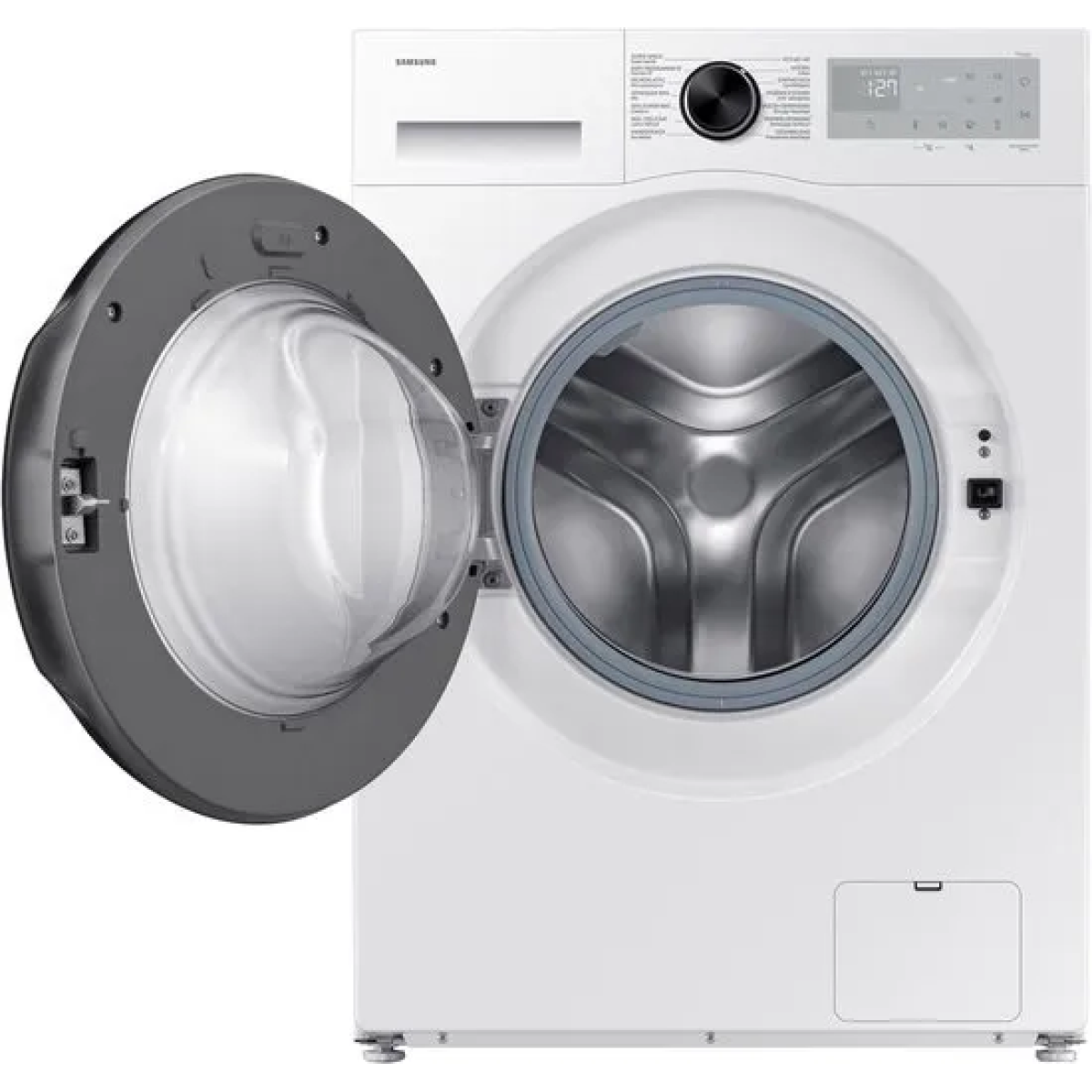 samsung 10kg wasmachine 5000-serie - ai ecobubble™ met zilver display