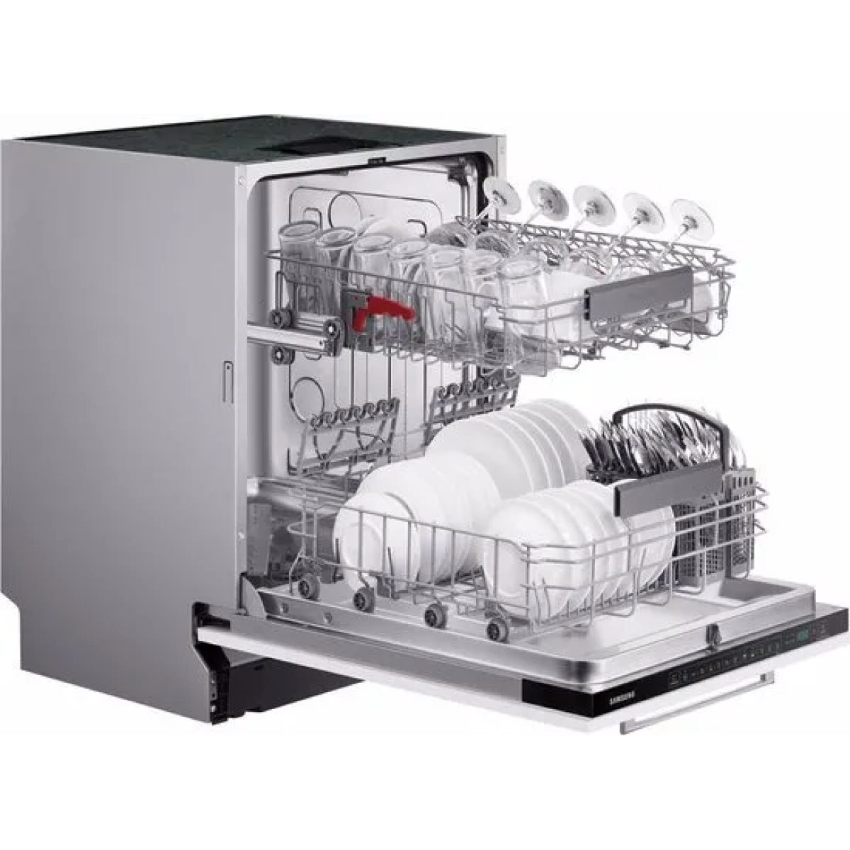 samsung inbouw vaatwasser dw60a6082bb - auto open drogen - hygiëne care