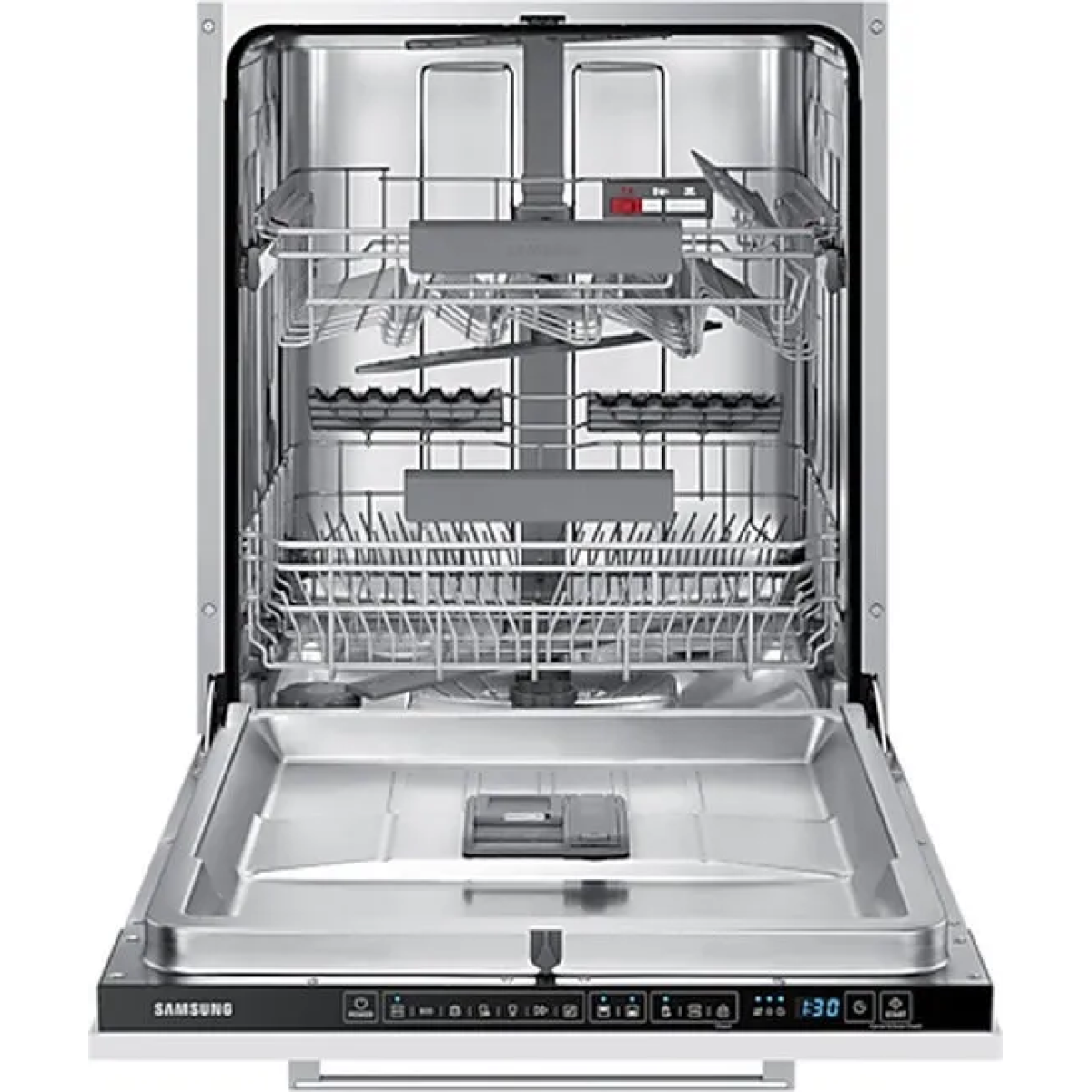 samsung inbouw vaatwasser dw60a6082bb - auto open drogen - hygiëne care