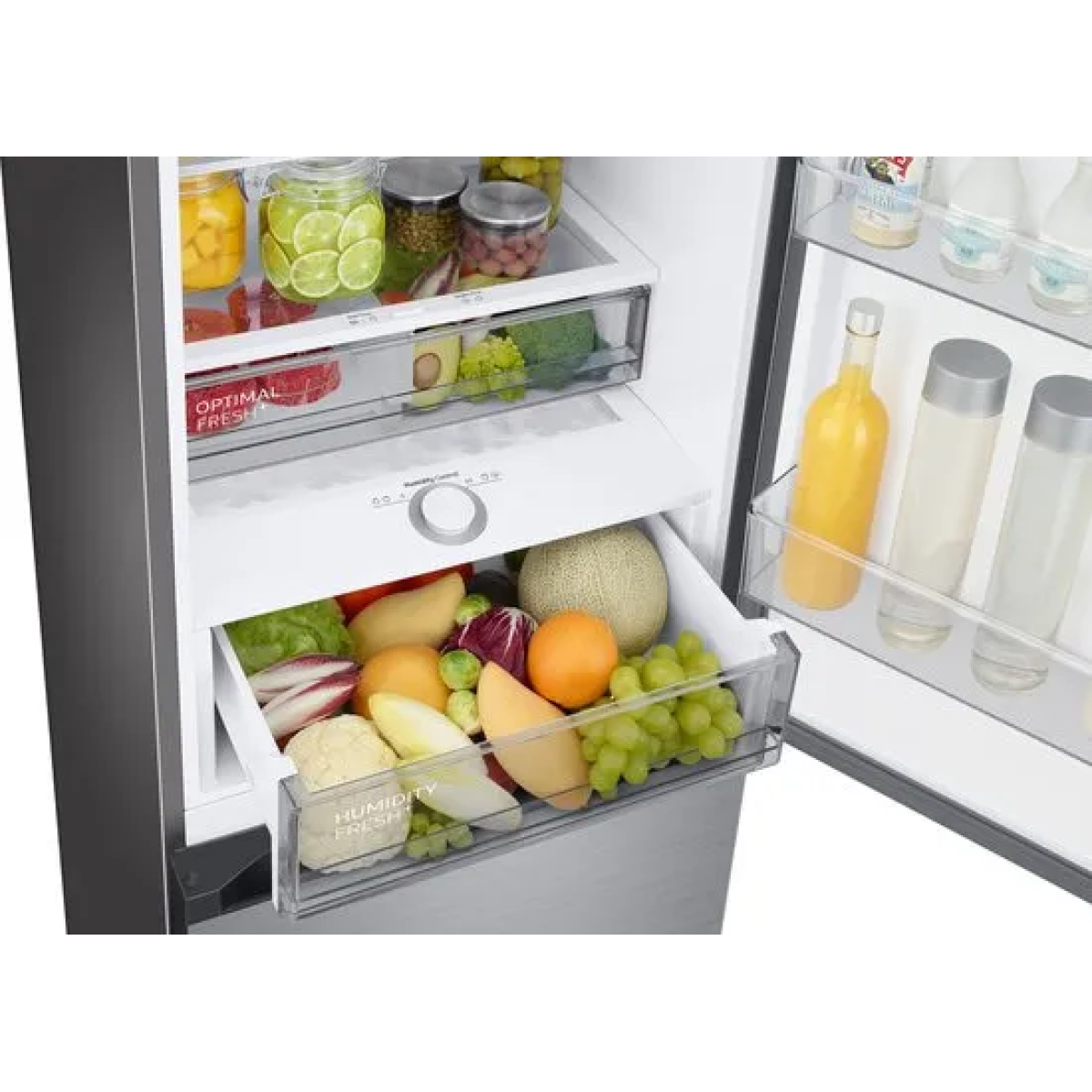 samsung rb38c7b5bs9/ef - koel-vriescombinatie - zilver - met wi-fi