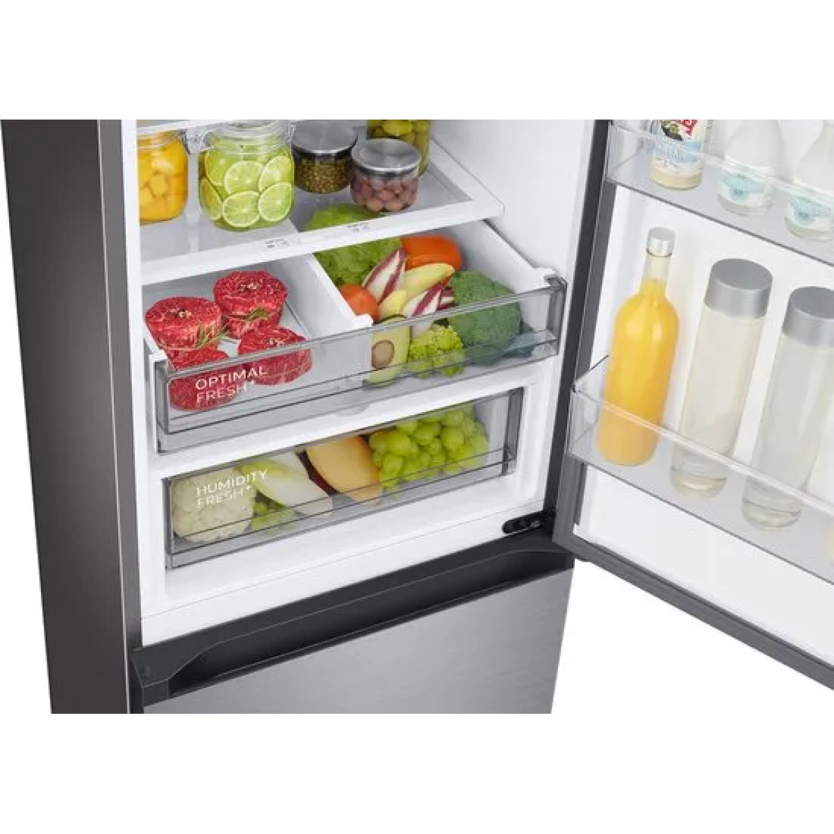 samsung rb38c7b5bs9/ef - koel-vriescombinatie - zilver - met wi-fi