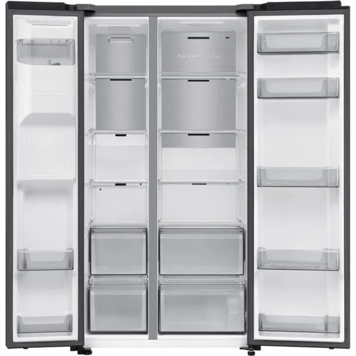 samsung rs70f66kcfef - amerikaanse koelkast - 7 serie - zwart inox - wifi