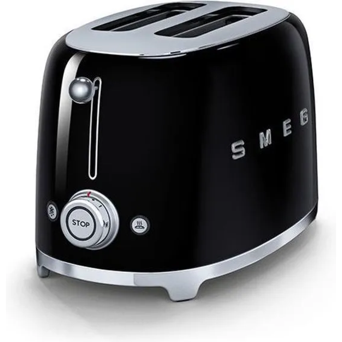 smeg tsf01bleu - broodrooster - zwart - 2x2 - 950w - 6 niveaus