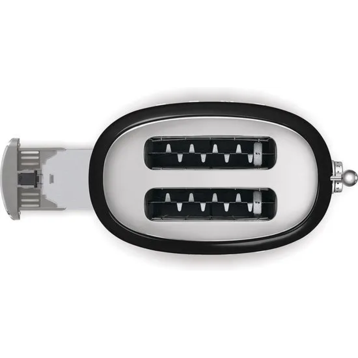 smeg tsf01bleu - broodrooster - zwart - 2x2 - 950w - 6 niveaus