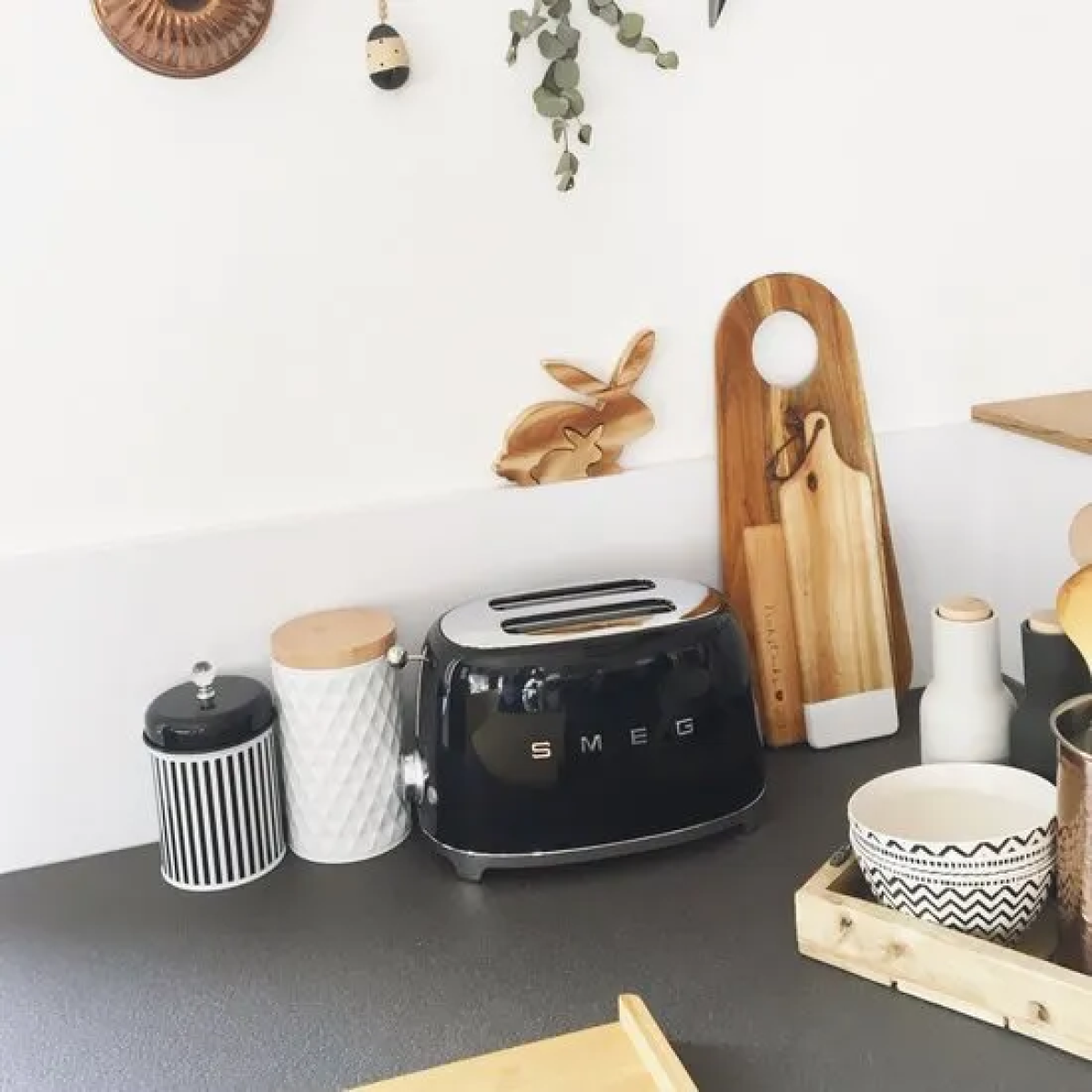 smeg tsf01bleu - broodrooster - zwart - 2x2 - 950w - 6 niveaus